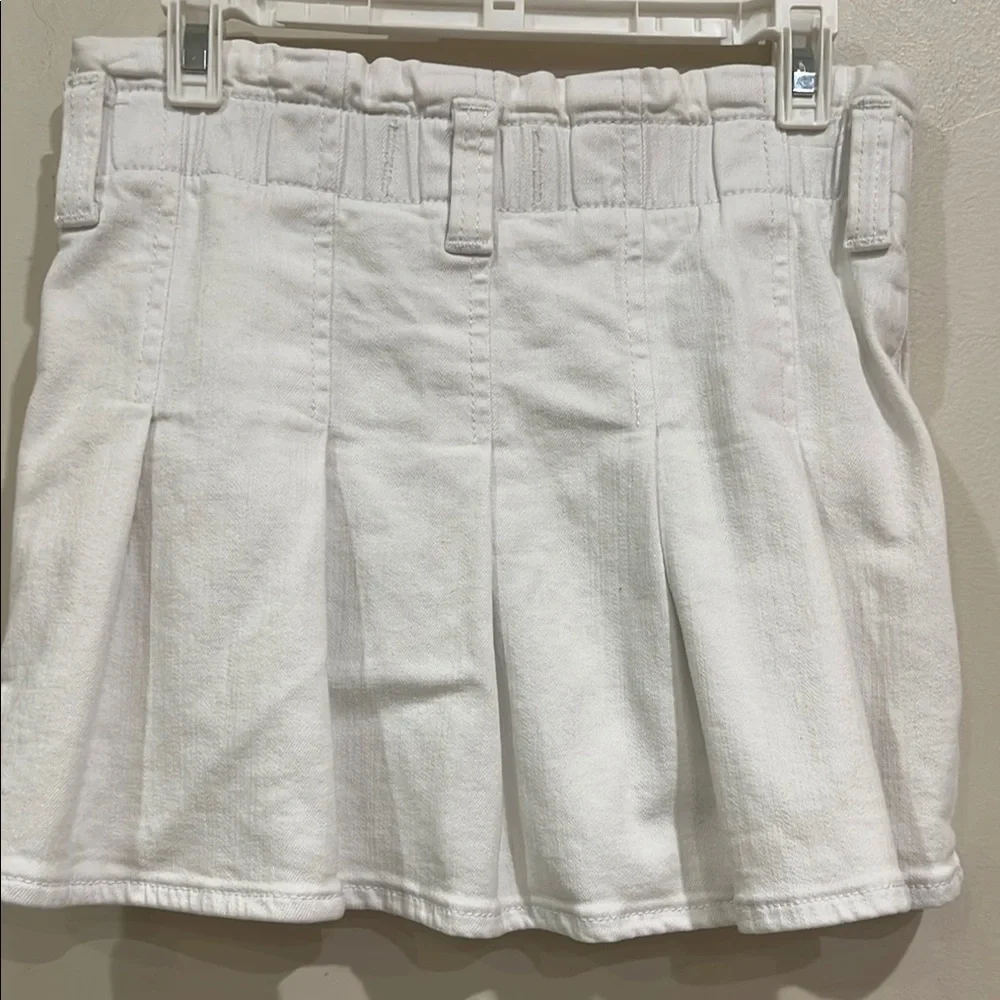 Abercrombie‎ Kids White Denim Skirt With Pockets Size 9/10